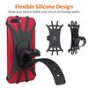 Bike Phone Holder - Universal Silicone 360° Rotation - 4.0-6.5 Inch Smartphones Black