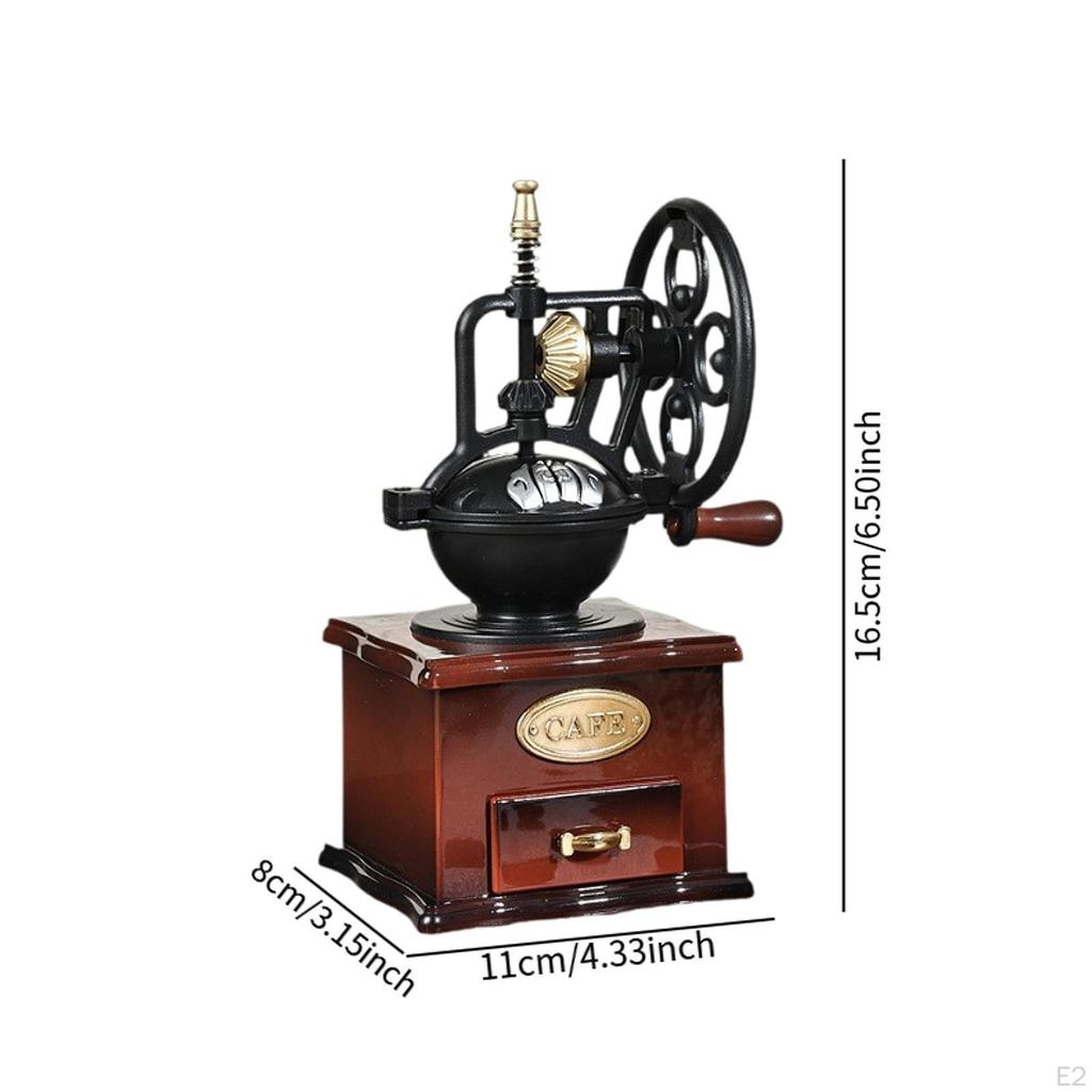 Coffee Machine Music Box Ornament Decorative Collectible Portable Antique Musical Tabletop