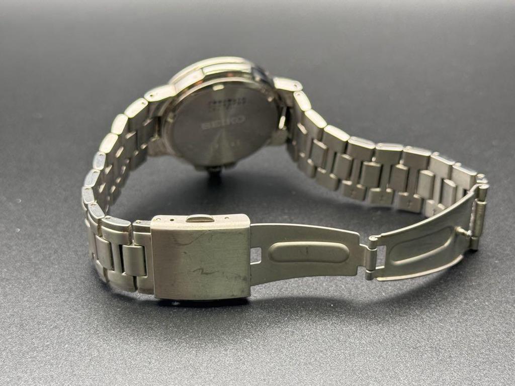 [USED] SEIKO Titanium Watch, Silver, Battery Replaced, Working