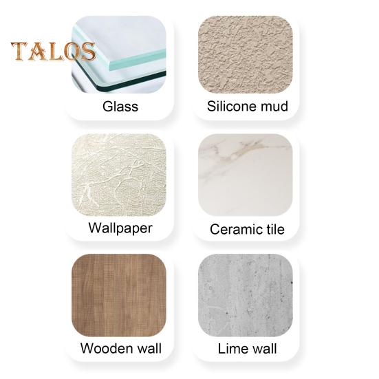 5Pcs Silicone Door Stopper Wall Protector Self-Adhesive Door Knob Wall Guard Shield Anti-collision Round Door Bumper Silencer Pad Buffer Sticker