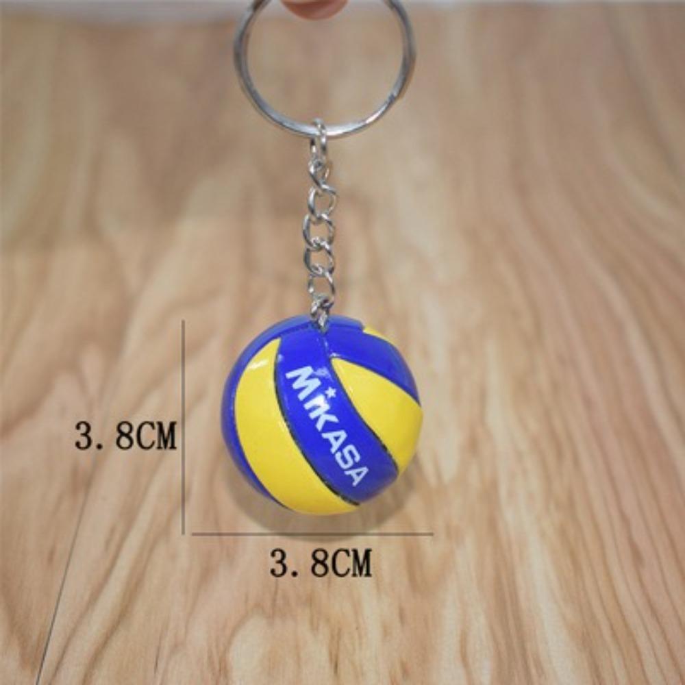 PVC Volleyball Key Chain Mini Ball Car Keyring Kids Gift Car Ornament  School Reward for Kid