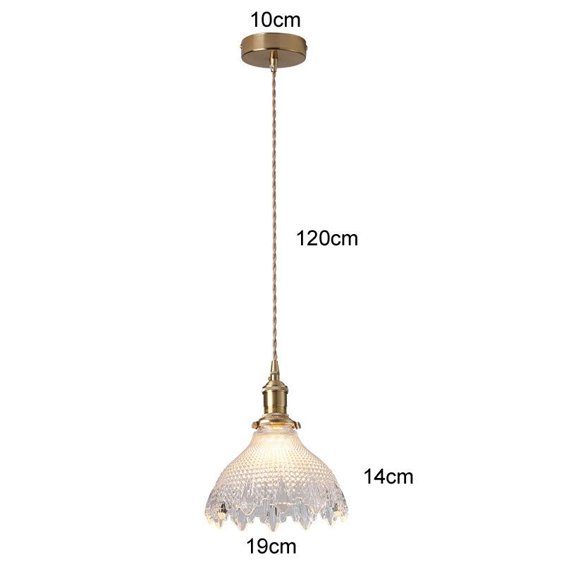 Modern Glass Pendant Light Dining Room Retro Chandelier Creative Hanging Light Transparent Lampshade For Restaurant Lamp Ceiling