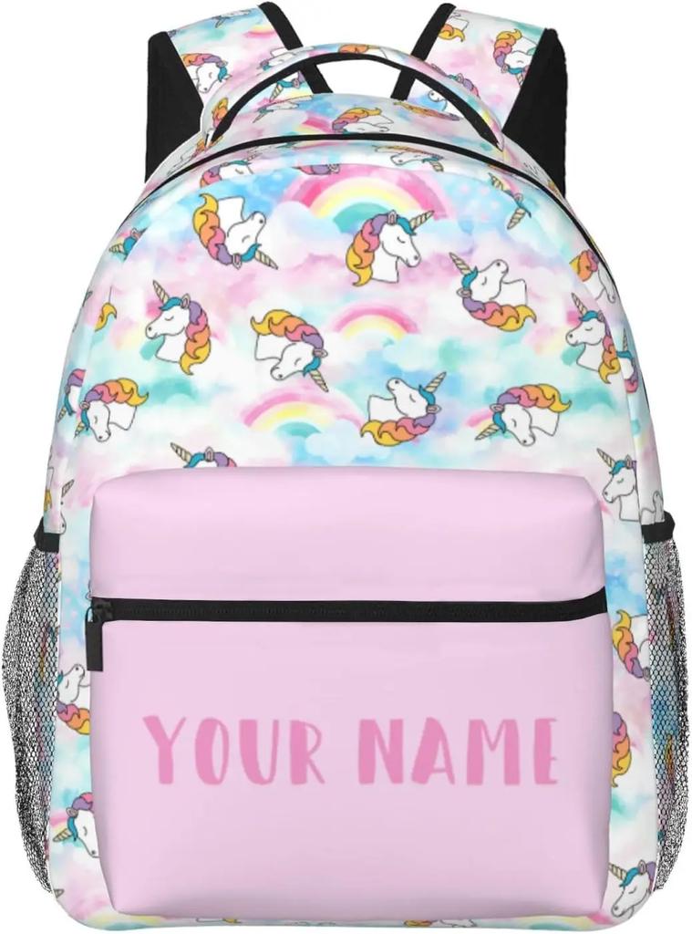 Personalized Backpack for Custom Backpacks with Name for , Customized Fish Scales School Bookbag for Back To Sch