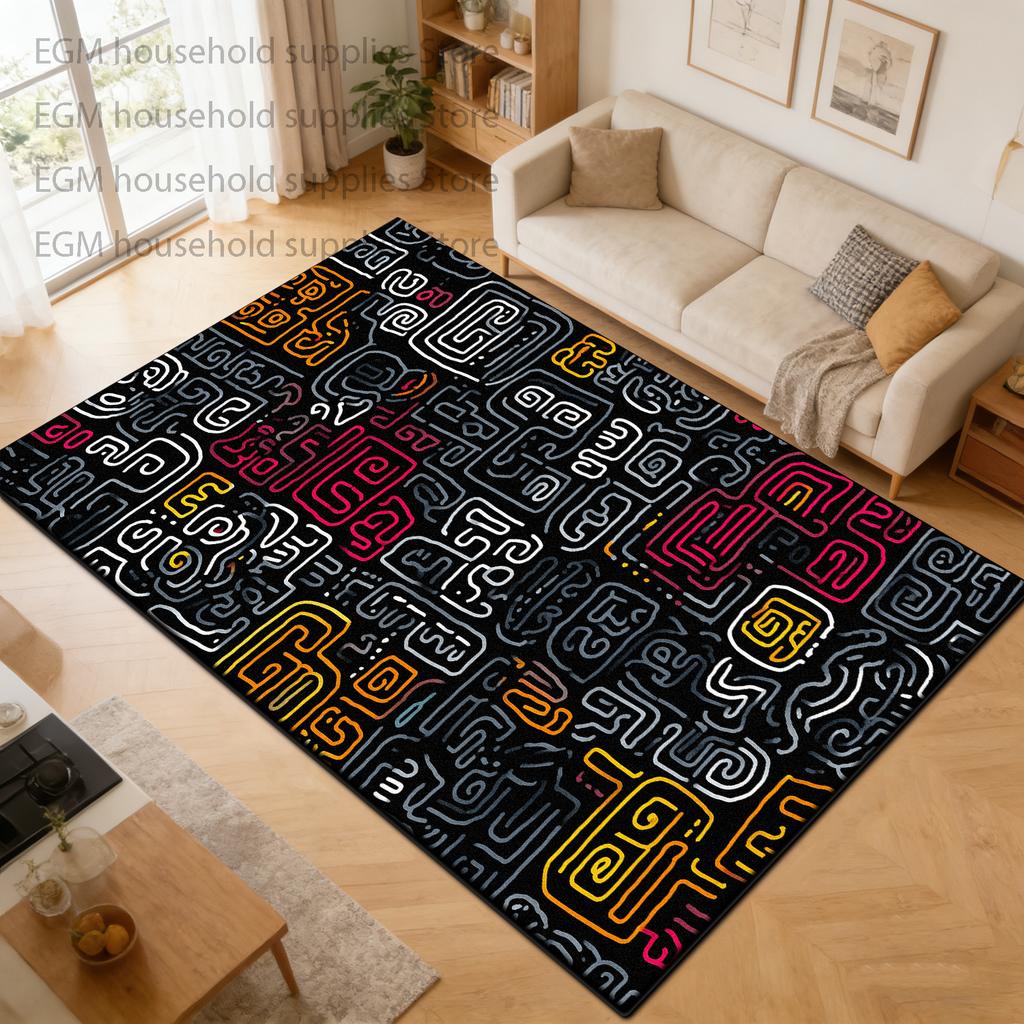 Light Luxury Carpets Modern Living Room Decor Bedroom Rugs Non-slip Large Area Rough Surface Study Lounge Floor Mat Tapis Salon