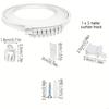 Quiet Glides Curtain Rails 5 Meter with Accessories Set for Seamlessly Hanging X3UC