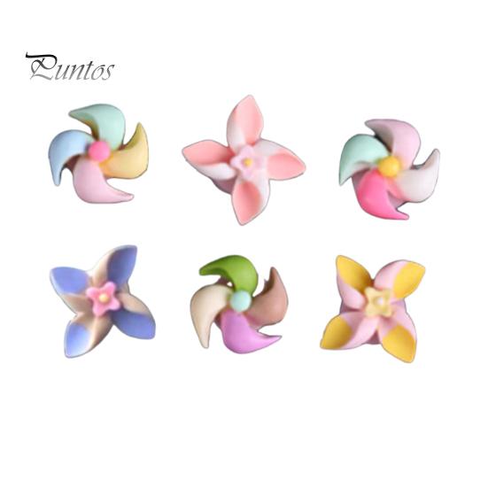 

6 шт. Мини красочные ветряные мельницы, украшения для автомобиля, вращающиеся мини-мельницы, простая установка, украшения для интерьера автомобиля 6pcs