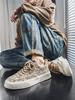 Autumn Men's Graffiti Prints Canvas SneakersOutdoor Lace Up Men Casual Shoes  Spring Autumn Breathable Fashion Vulcanize Shoes