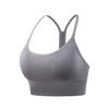Shockproof Plus Size Quick-Dry Wireless Sports Bra with Beautiful Back Design