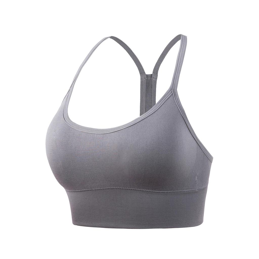 Shockproof Plus Size Quick-Dry Wireless Sports Bra with Beautiful Back Design