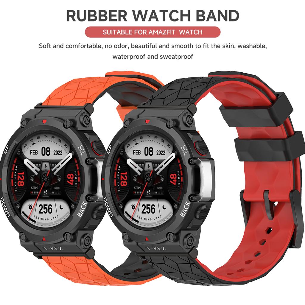 Pulseira para Amazfit T-Rex 3/2/2 Ultra Pulseira de Substituição Correa Pulseira para Huami Amazfit T-REX/T-REX Pro Pulseira de Silicone