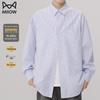 MiiOW Men's Striped Long-Sleeve Casual Shirt