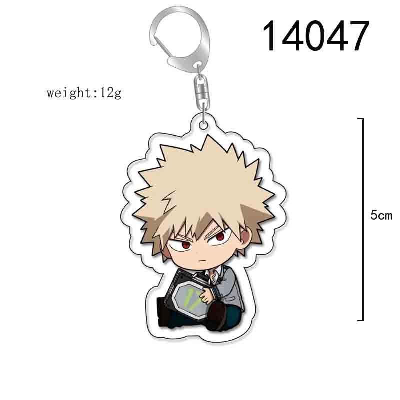 My Hero Academia Green Valley Bakugo ShingujiAll Might Rei Rikka New Cute Cartoon Pattern Decorative Pendant Acrylic Keychain