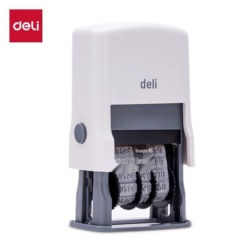 Deli 79952 Self-Inking Adjustable Date Stamp