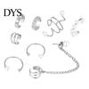 Commute Cartilage Earrings 1 Set Ear Clips Faux Pearl Rhinestone Different Shape Non-piercing C-shaped Decoration Jewelry Prom Party Cuffs