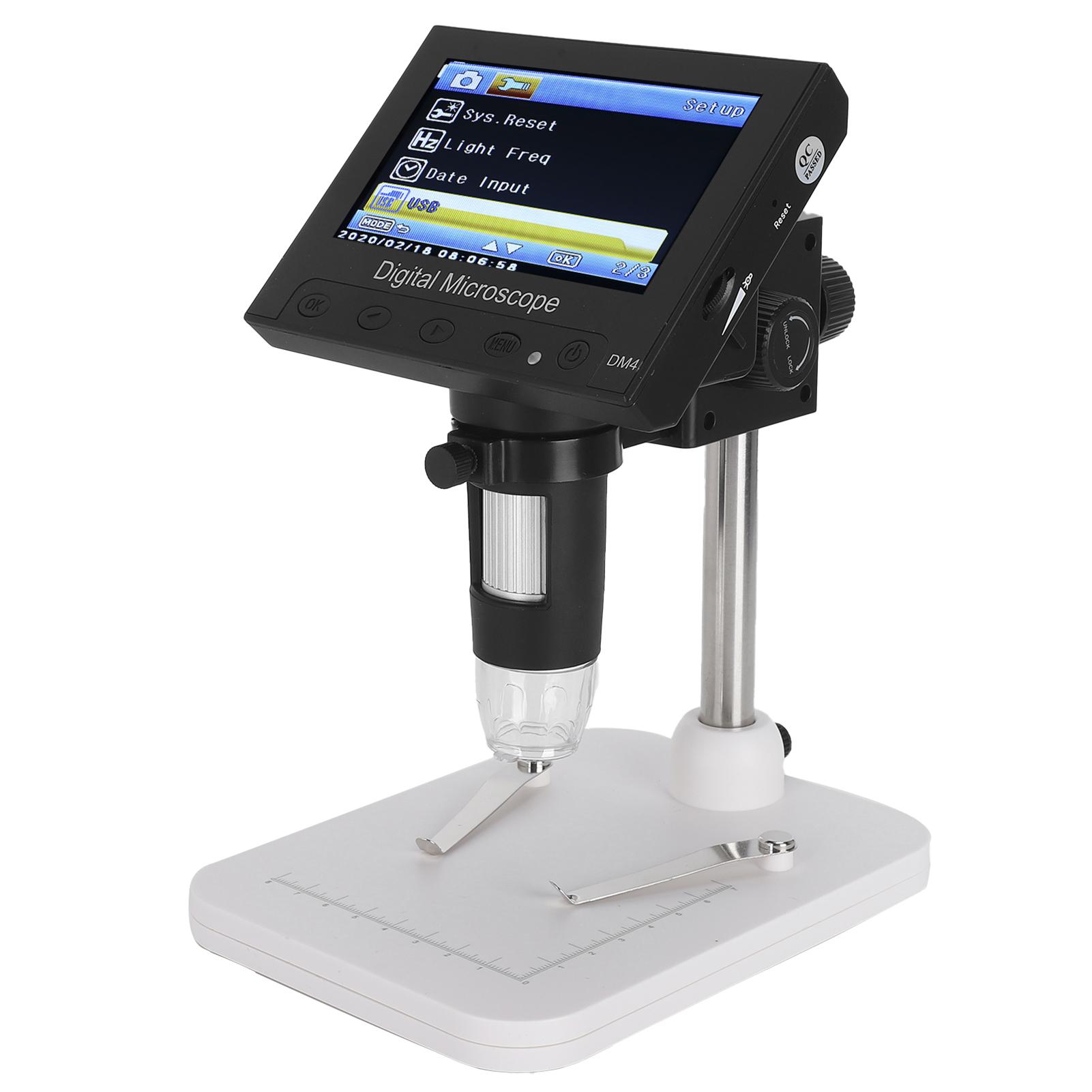 

4,3-дюймовый цифровой электронный микроскоп DM4 1000X 2,0 МП USB 8 ЖК-дисплей VGA-лупа