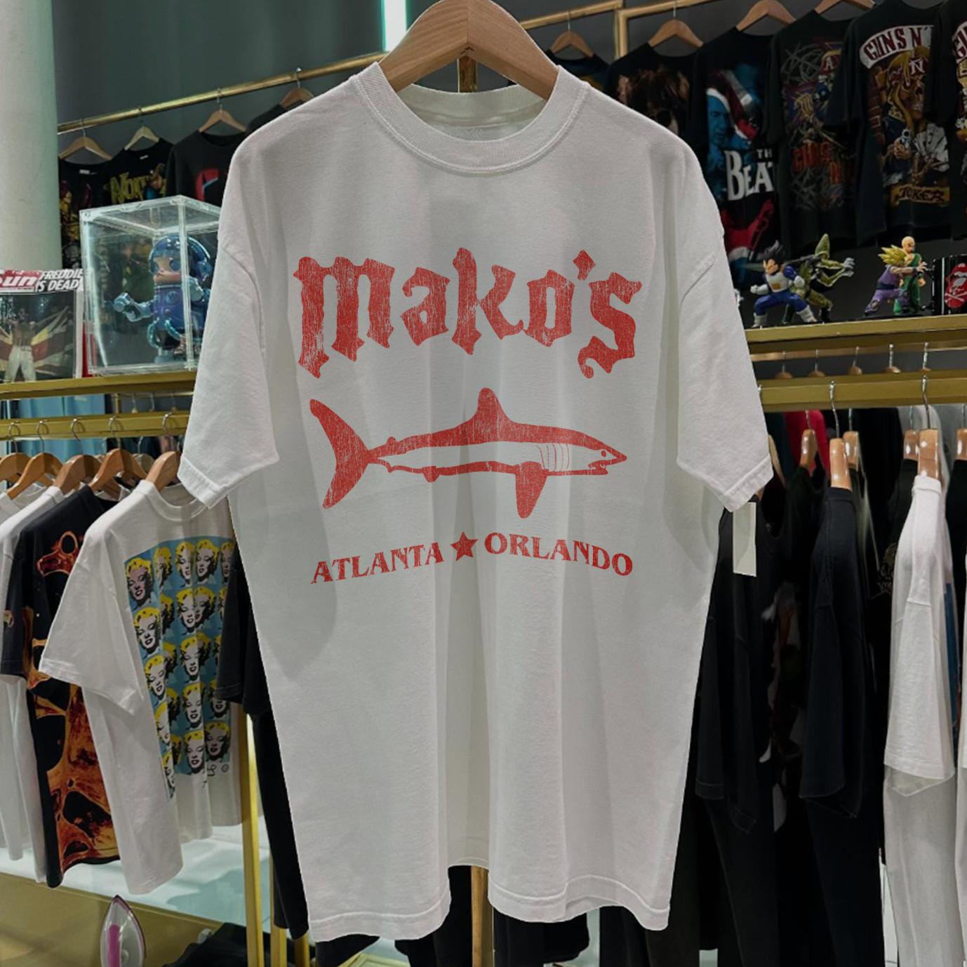 Mako s Atlanta - Orlando Rare T-Shirt White S M