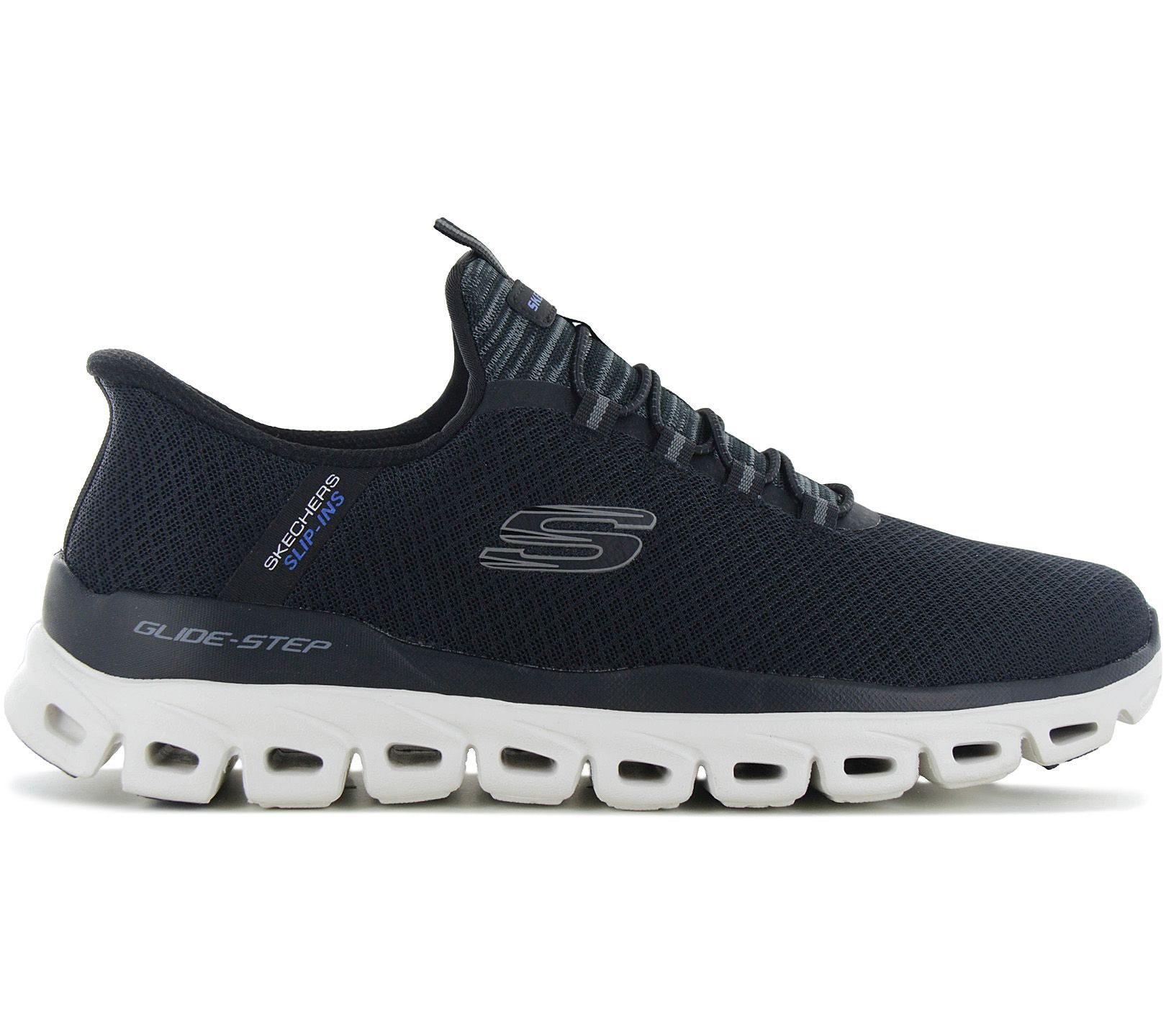 

Skechers Слипоны: Glide-Step - Ноксус - Мужские кроссовки обувь Черный 233010-BLK ОРИГИНАЛ EU 45 US 11 чёрный
