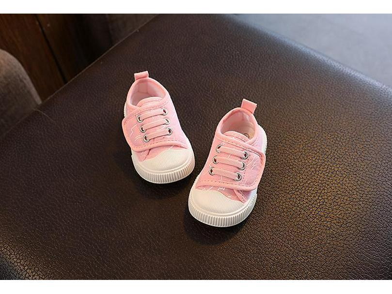 Toddler Breathable Canvas Shoes - Spring & Autumn Baby Walking Shoes, Non-Slip Skate Shoes for Boys & Girls, Casual Kids' Single Shoes.