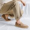 Retro British Anti-velvet Leather One-pedal Loafers Men's Korean Version of Business Casual Soft-soled Lazy Shoes 8253-R
