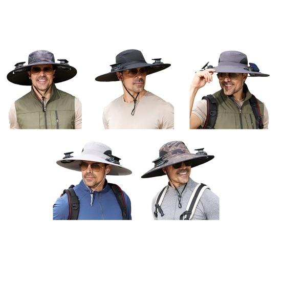Outdoor Bucket Hat Wide Hat with Brim Fishing Dual