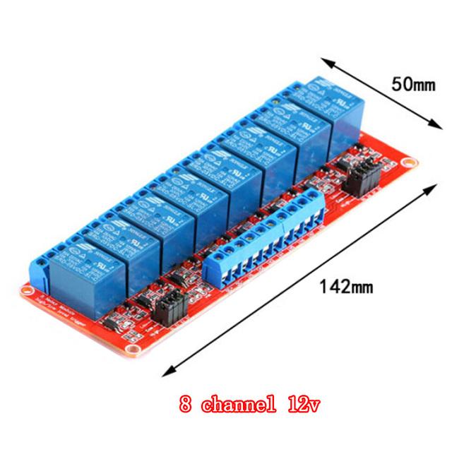 1 2 4 6 8 Channel Relay Module Board Shield with Optocouple High and Low Level Trigger for arduino Raspberry pi DC 5V 12V 24V Relays 5