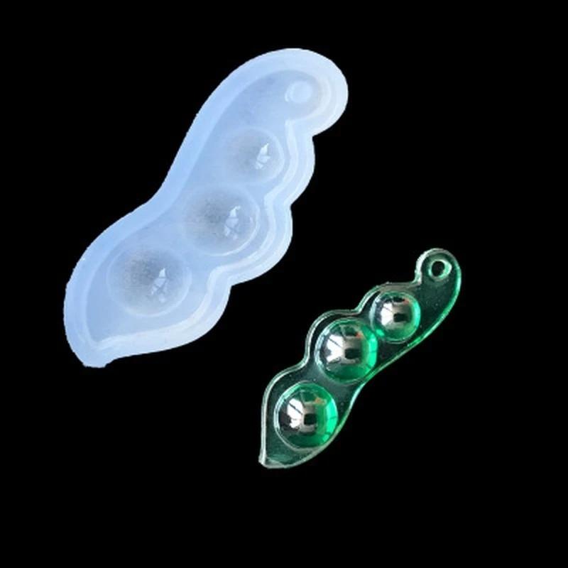 3D Peas Necklace Pendant DIY Tools Pepper Beans Shape Silicone Molds Jewelry Chocolate Epoxy Mold Cake Decorating Mould