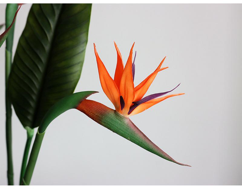 Large Artificial Rubber Bird of Paradise Flower for Home Decor & Wedding Photography