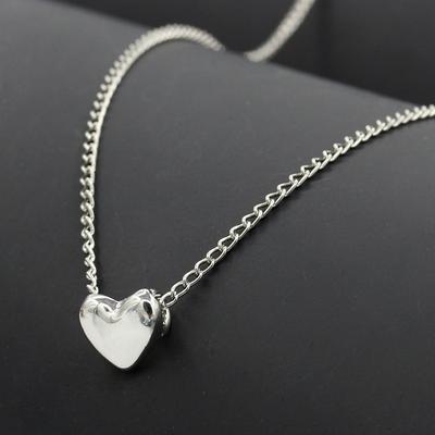 Y2K Heart Necklace Simple Charm Clavicle Chain For Women Fine Jewelry Wedding Party Birthday Gift