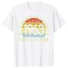 Limitiertes 1963 Gedrucktes Herren Freizeit T-Shirt Sommer Täglich Outdoor Straße Herren T-Shirt 1963 Jahr Herren Geburtstagsgeschenk Mode T-Shirt