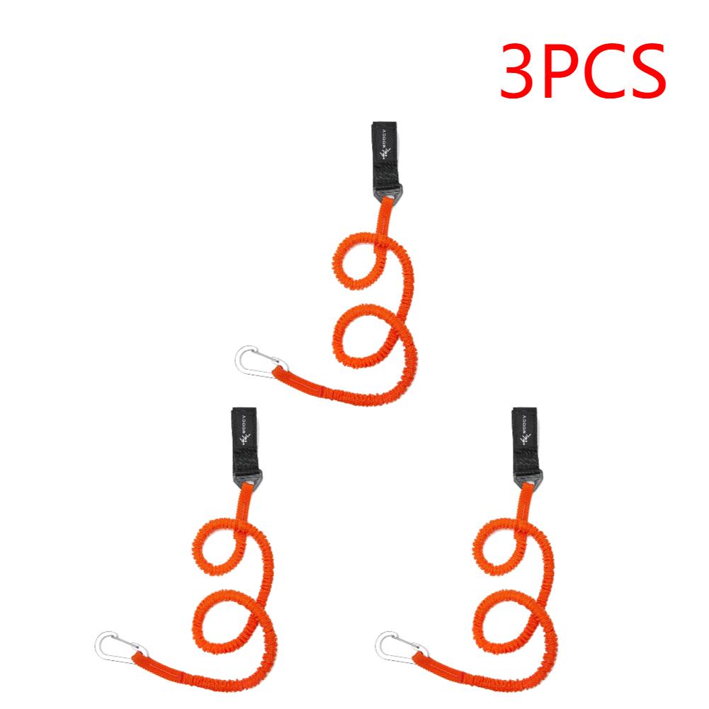 1-10Pcs Elastic Kayak Paddle Leash Heavy-duty Lanyard Kayak Paddle Belt Safety Rope with Strong Buckle Rowing Boat Accessories