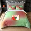 FC Augsburg FC Design Bett Bettwäsche-Set 1 Bettbezug + 2 Kissenbezüge Weich Atmungsaktiv Haushalt Bettwäsche