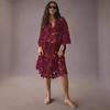 2023 New European & American Casual Loose Beach Vacation Lace Cover-Up Shirt