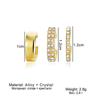 2023 Set di orecchini intarsiati di lusso alla moda Set di orecchini a C per ragazze Accessori versatili Eleganti orecchini europei Set regalo Combinazione