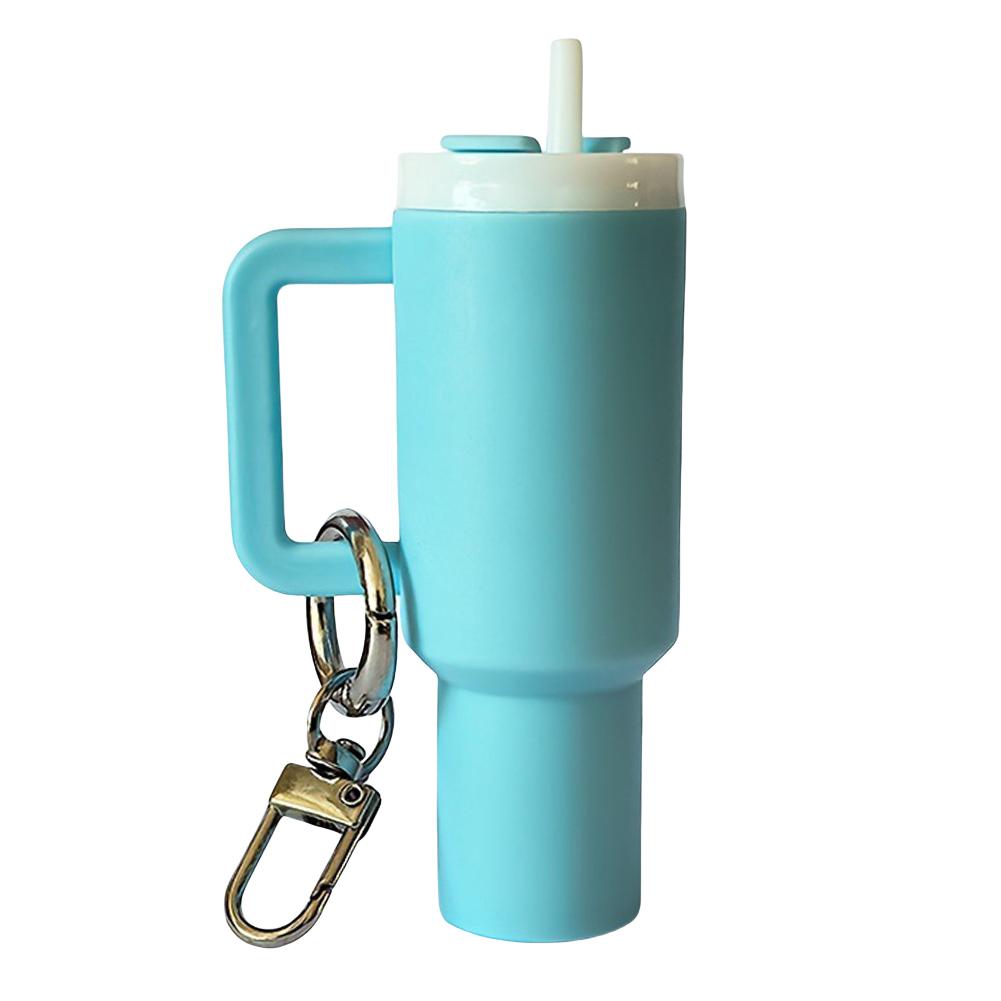 Portachiavi Mini Tazza Portachiavi Carino Bicchiere Portachiavi Portabalsamo Labbra Portachiavi Mini Ciondolo Portachiavi per Accessori Borraccia Stanley