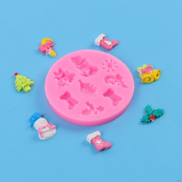 Candy Tree Hat Socks Silicone Mold Fondant Mold Christmas Baking DIY Supplies