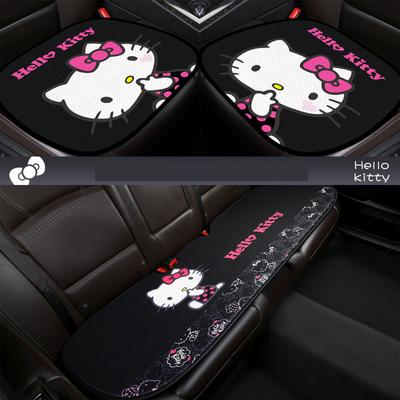 Car Seat Cover Kitty Cat Seat Cover Kawaii Auto Cushion Breathable Car Seat Cover Auto Decor Protector For Girls Car