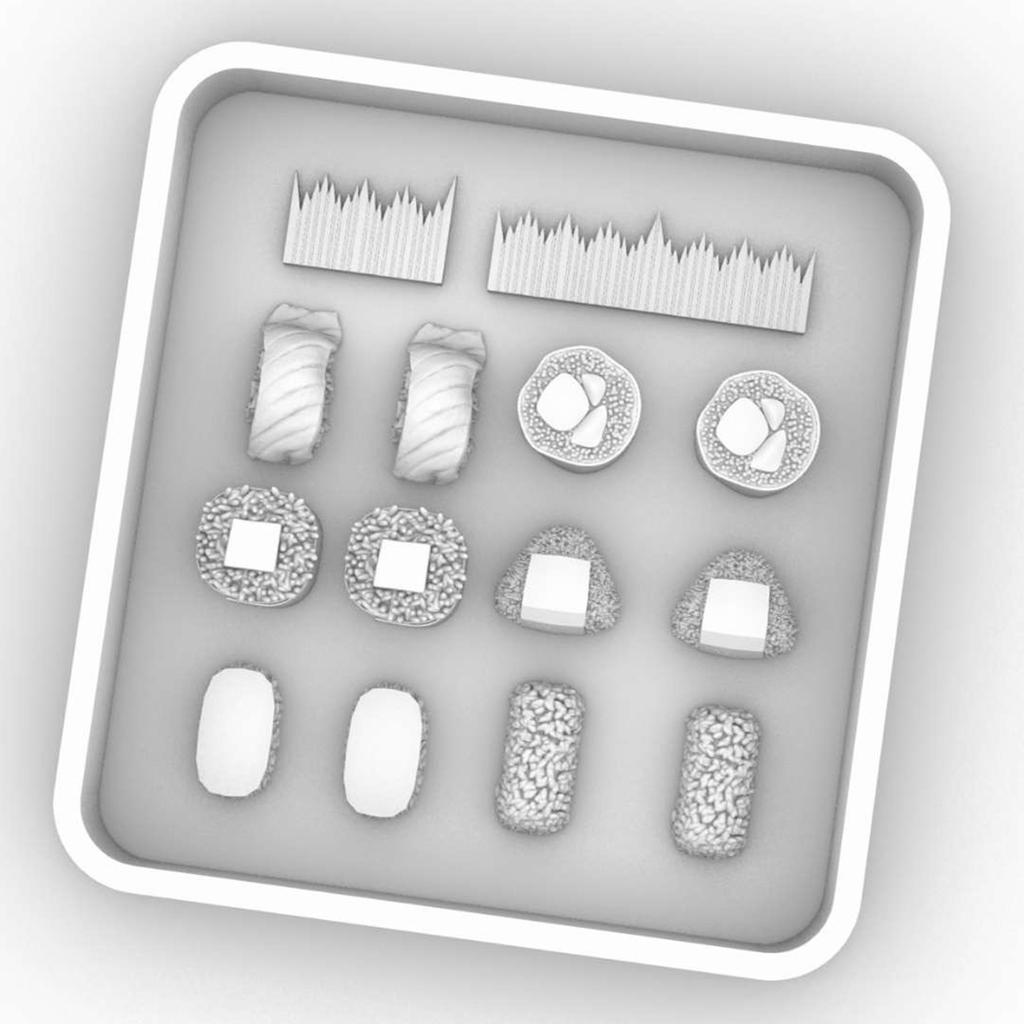 Practical Silicone Thick Sushi Accessories Mould Unique Epoxy Resin Jewelry Making Molds for Crafting Enthusiasts