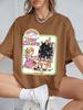True Colors Funny Comic Printing TShirts Womens Summer Cotton Short Sleeve T Shirt Loose ONeck Soft Tops Casual Womans Clothes