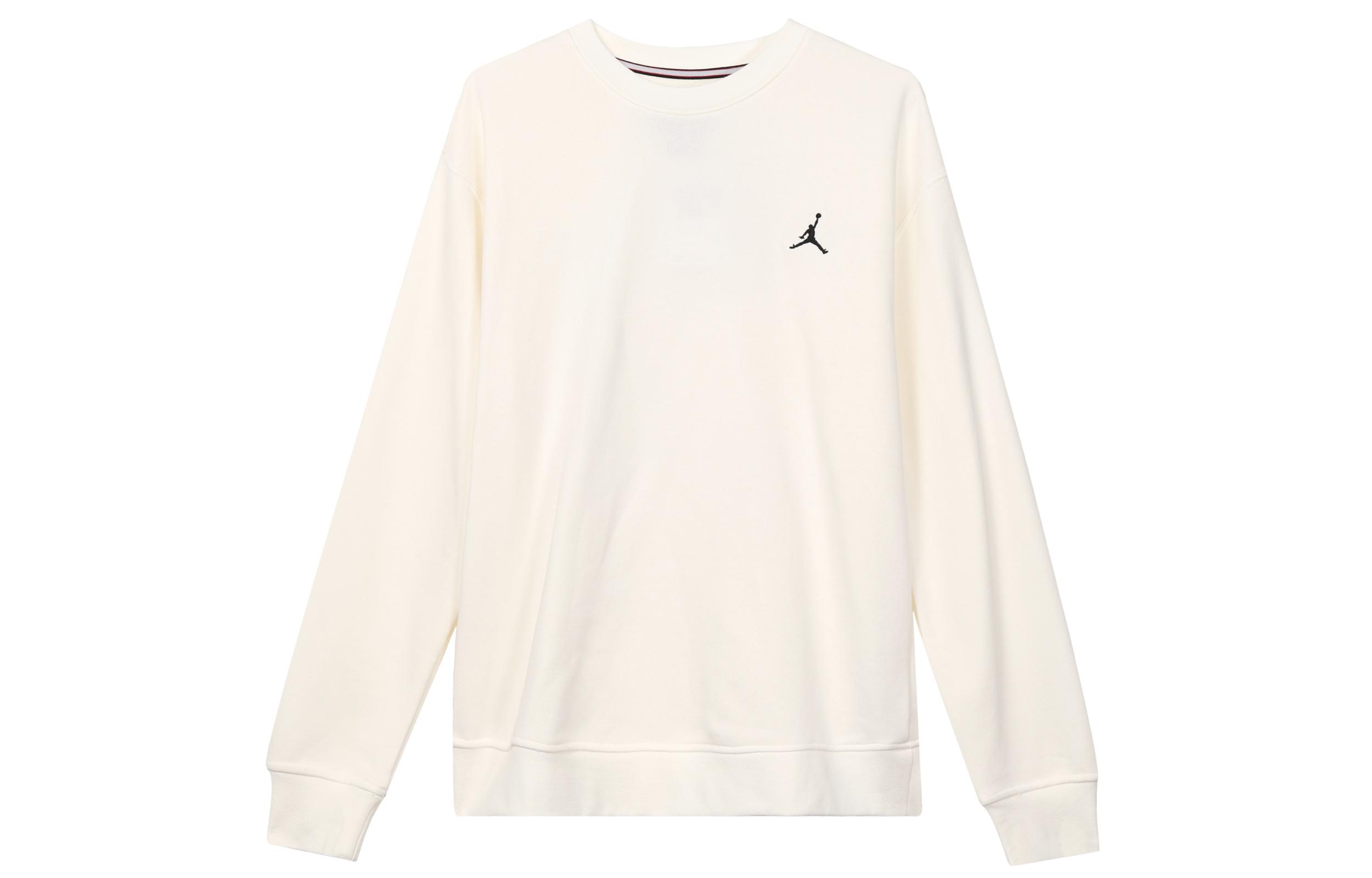 Jordan MJ FLC CREW GCEL Свитшоты Мужские Белый Круглый Вырез Умеренный Обычный HF1118-133 L