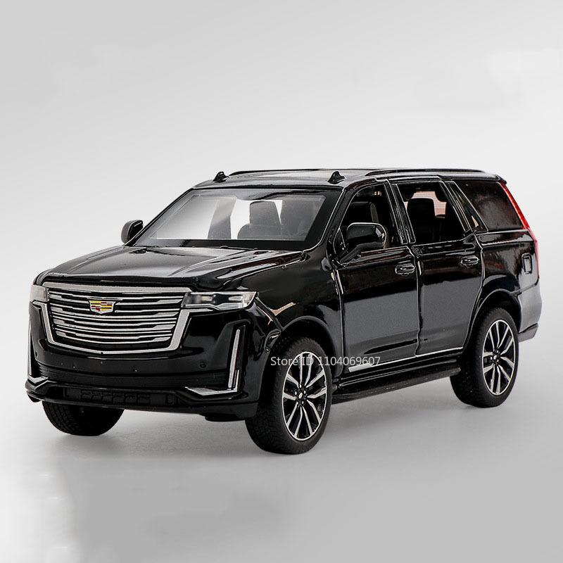 1:32 Scale Escalade Mini Toy Model Cars Alloy Diecast SUV Shock Absorption Sound Light Doors Opened Ornament Vehicles Boys Gifts