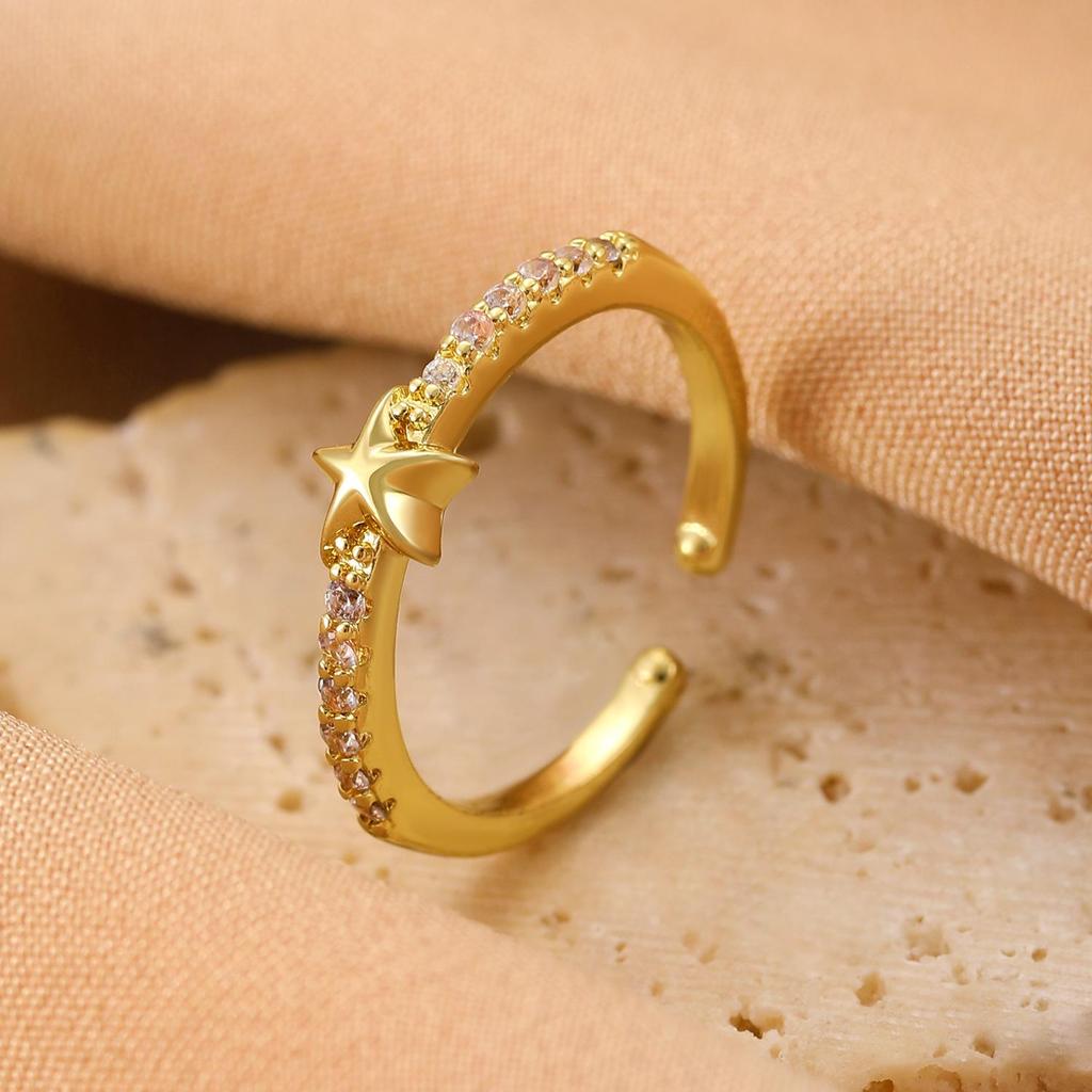 High-End Cross-Border Fashion Bow Ring for Women - European & American Style Open Index Finger Accessory