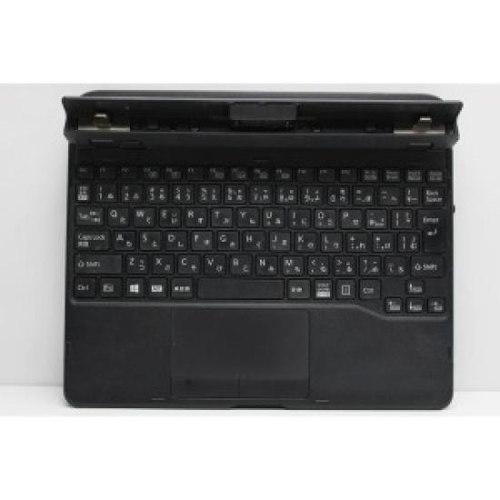Used Fujitsu ARROWS Tab Q5011 Pentium Silver 2-in-1 Laptop with 256GB eMMC, 8GB RAM, WPS Office, Camera, and Tablet PC/black