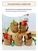 Capybara Plush Doll Keychain – Adorable Knitted Street Stall Gift