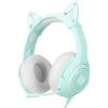 K9 Gaming Headset, Wired Over-Ear Headphones with Detachable Cat Ears, Noise Cancelling Microphone, RGB Backlight, Surround Sound for PC PS5 PS5 Xbox