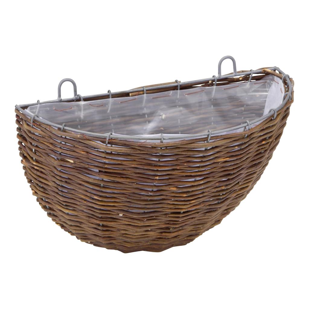 Takasho Gardening Basket Rattan Wall Hanging Basket L Planter Stylish Planter Natural Willow G-story Wall-mounted GSTR-FG17