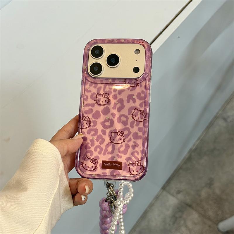 

Glitter Star Leopard Print KT Head Case for iPhone 17/16 Pro Max/15/14 iPhone 15