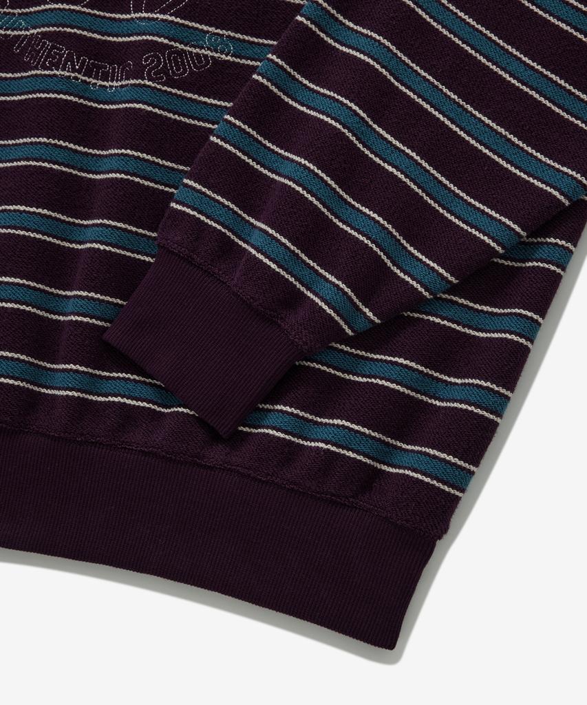 COVERNAT Striped Sweatshirt Purple