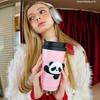 Insulated SUS316 Ceramic Stainless Steel Panda Coffee Mug BPA FREE Travel Mug 520ml 17oz Free Carry Freesip and Spout Twist On Lid Best Cup