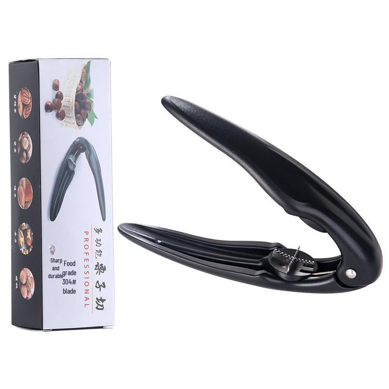 304 Stainless Steel Chestnut Nutcracker with Cross Blade for Roasted Chestnuts