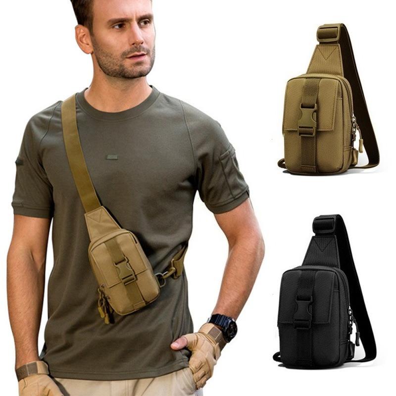 Chest Bag Military Trekking Pack EDC Sports Bag Shoulder Bag Crossbody Pack Assault Pouch for Hiking Cycling Campinga